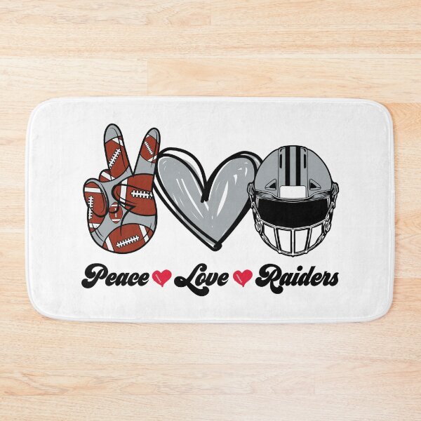Item preview, Peace Love Raiders - Football Team designed and sold by TheBabySitters.