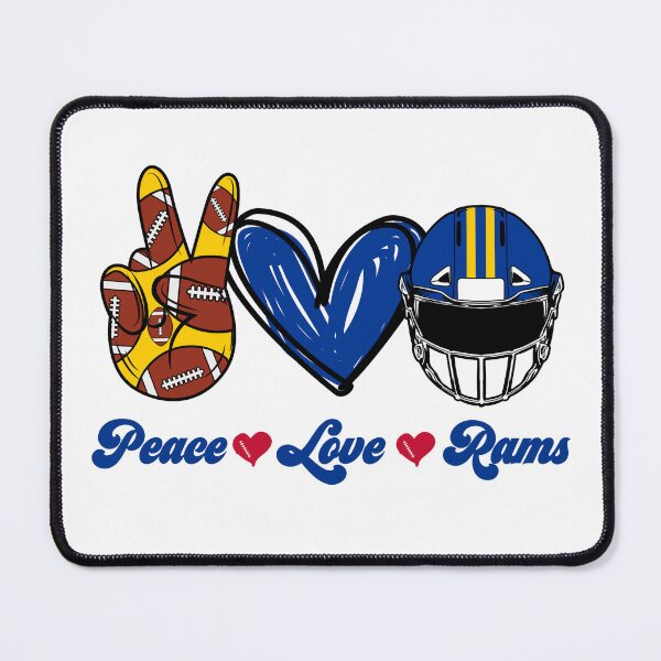 Item preview, Peace Love Rams - Football Team designed and sold by TheBabySitters.