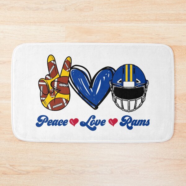 Item preview, Peace Love Rams - Football Team designed and sold by TheBabySitters.