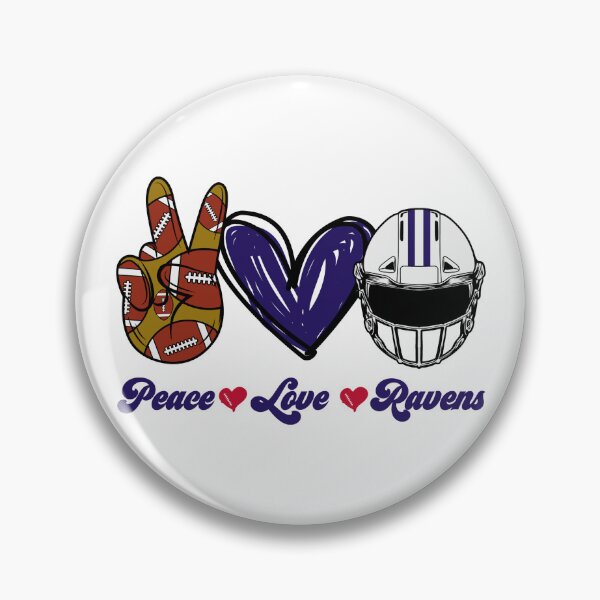 Item preview, Peace Love Ravens - Football Team designed and sold by TheBabySitters.