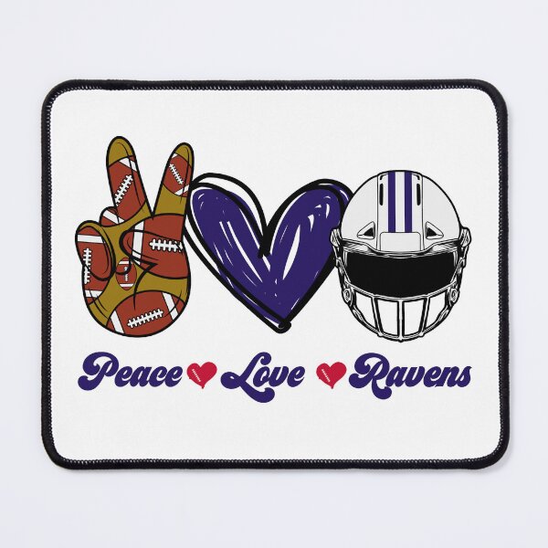 Item preview, Peace Love Ravens - Football Team designed and sold by TheBabySitters.