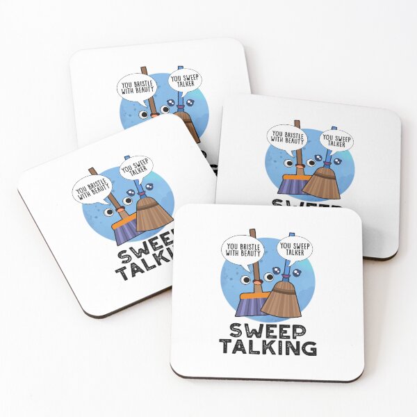 Item preview, Sweep Talking Sweet Talk Funny Broom Puns  designed and sold by punnybone.
