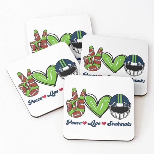 Item preview, Peace Love Seahawks - Football Team designed and sold by TheBabySitters.