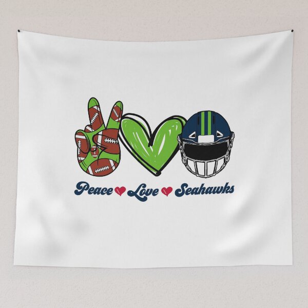 Item preview, Peace Love Seahawks - Football Team designed and sold by TheBabySitters.