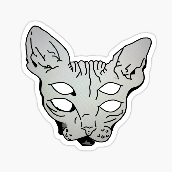 All Seeing Sphynx Cat Sticker