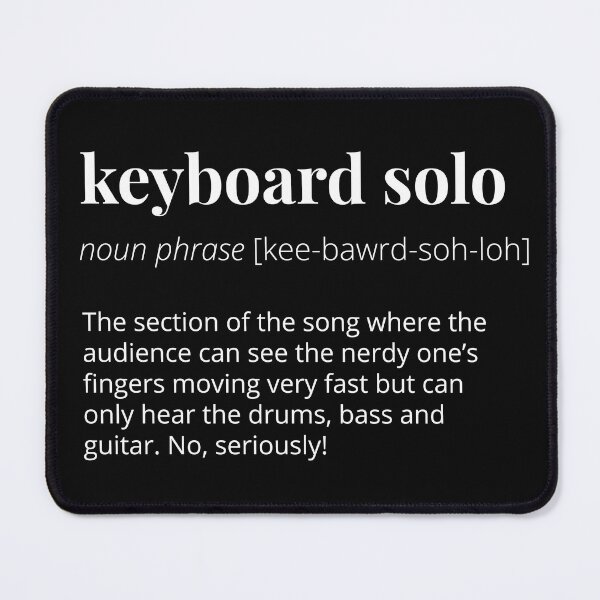 Item preview, Keyboard Solo Definition - Funny Musician designed and sold by 10PercentTees.