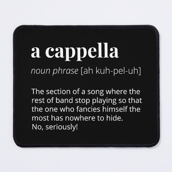 Item preview, A Cappella Definition - Funny Musician designed and sold by 10PercentTees.
