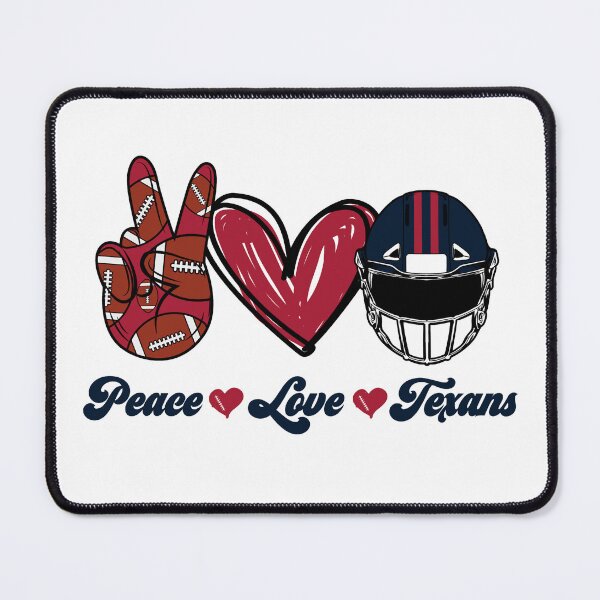 Item preview, Peace Love Texans - Football Team designed and sold by TheBabySitters.