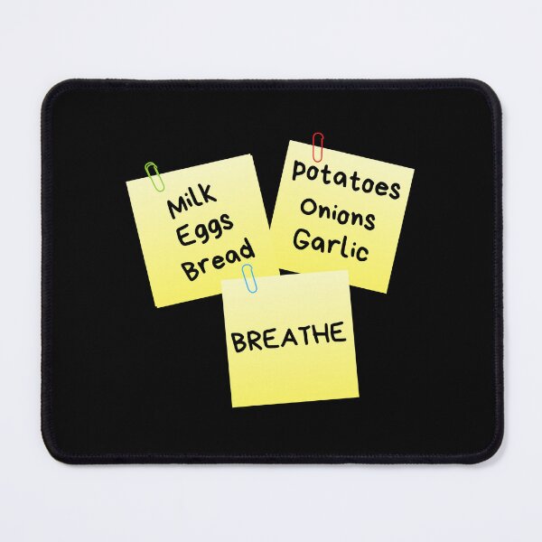 Item preview, Groceries List Sticky Memo Supermarket Humor designed and sold by leBoosh-Designs.