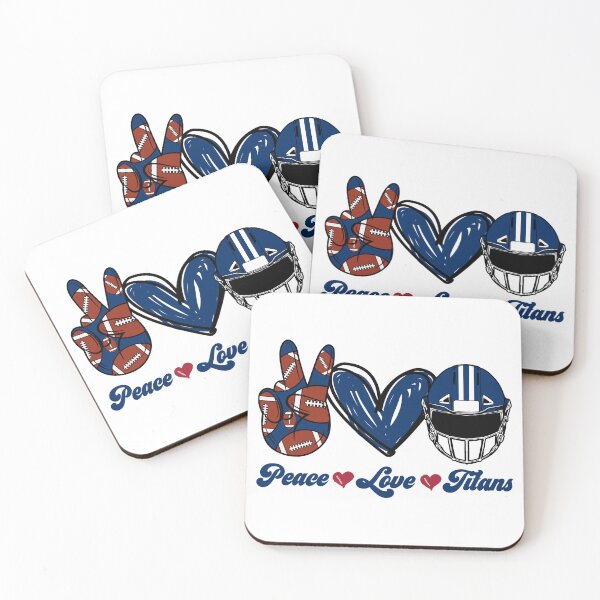 Item preview, Peace Love Titans - Football Team designed and sold by TheBabySitters.