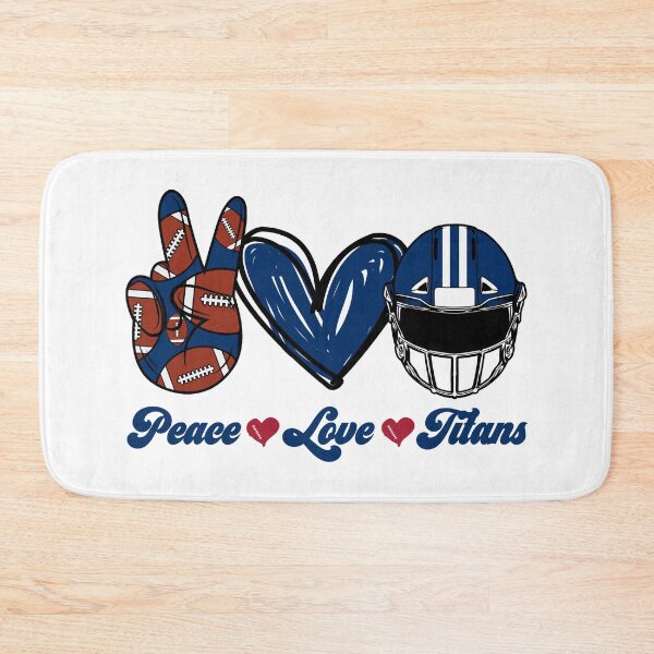 Item preview, Peace Love Titans - Football Team designed and sold by TheBabySitters.