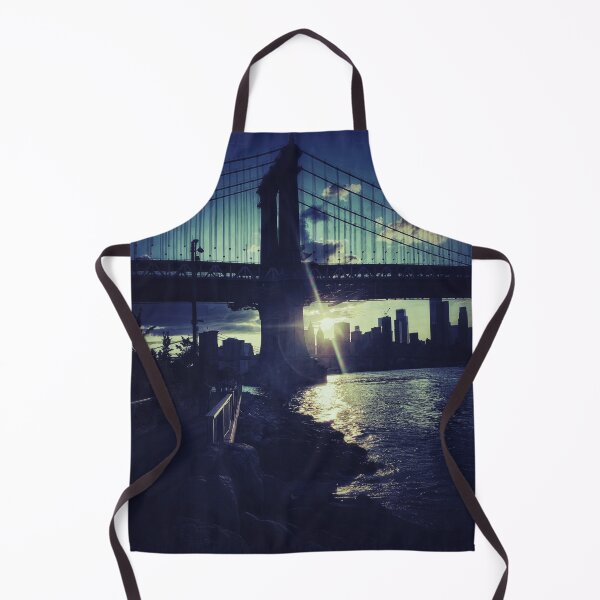 Item preview, Manhattan Bridge Skyline Sun Brooklyn New York City designed and sold by eleonoraingrid.