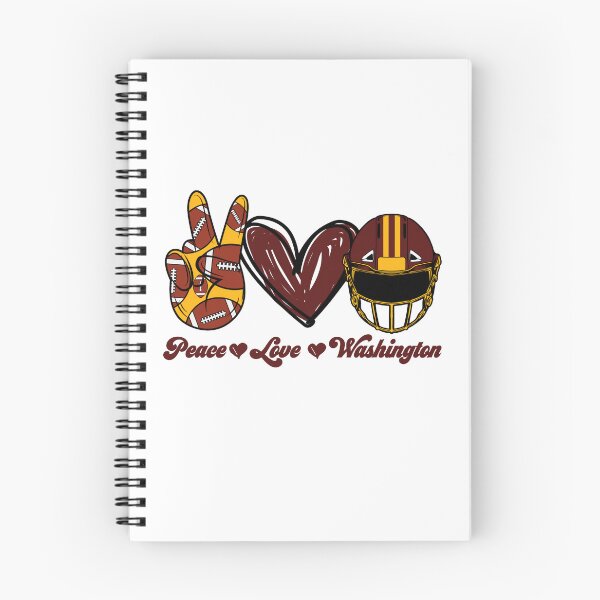 Item preview, Peace Love Washington - Football Team designed and sold by TheBabySitters.