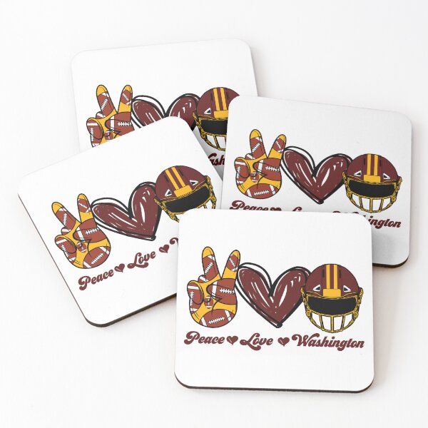 Item preview, Peace Love Washington - Football Team designed and sold by TheBabySitters.