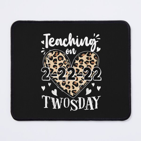 Item preview, Teaching On Twosday 2_22_2022 Leopard Heart Twosday T-Shirt designed and sold by Anthony-Wilson.