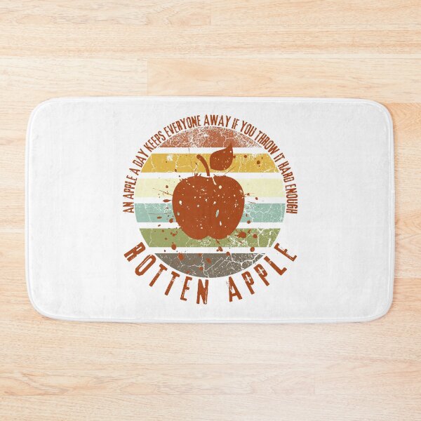 Item preview, Grunge Sunset Rotten Apple Distressed An Apple a Day Keeps Everyone Away If You Throw It Hard Enough designed and sold by Nathalie Aynié.