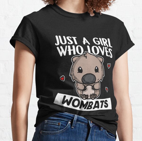 I Love Heart Wombats Ladies T-Shirt