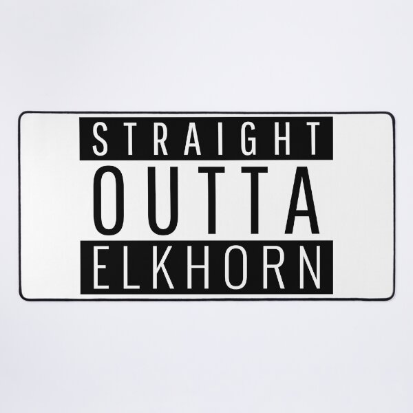 Item preview, Straight Outta Elkhorn Wisconsin designed and sold by Teelogic.