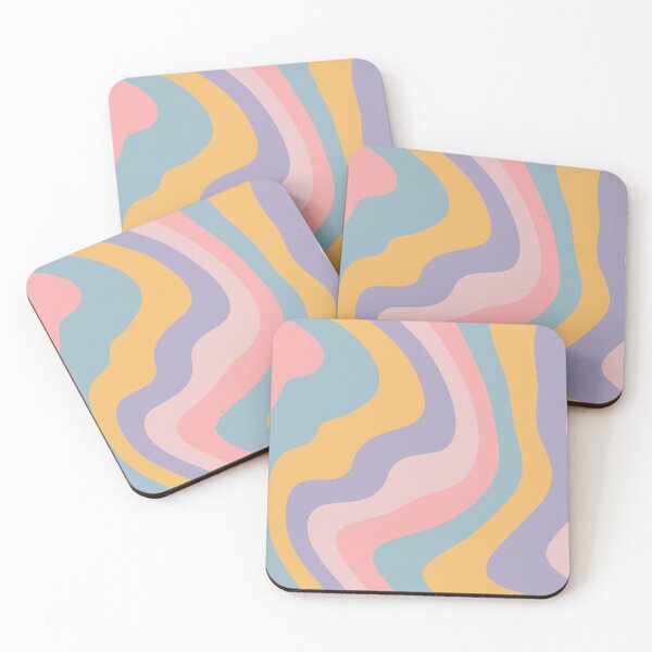Item preview, Retro Pastel Abstract Distorted Wavy Twirl designed and sold by enricadenicola.