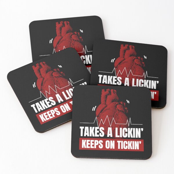 Item preview, Takes A Lickin Keeps On Tickin Heart Op designed and sold by MooonTees.
