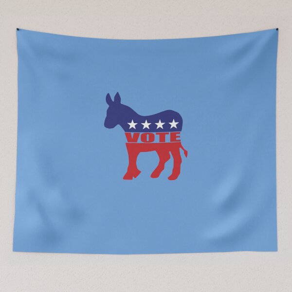 Item preview, Vote Democrat Donkey Sticker designed and sold by MarcoFitzon.