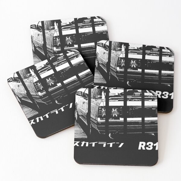 Item preview, NISSAN SKYLINE GTS R31 Black &x27;N White 3 (Black Version) Classic T-Shirt.png designed and sold by Keloberts.