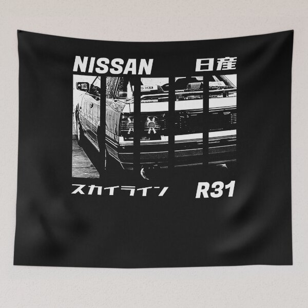 Item preview, NISSAN SKYLINE GTS R31 Black &x27;N White 3 (Black Version) Classic T-Shirt.png designed and sold by Keloberts.