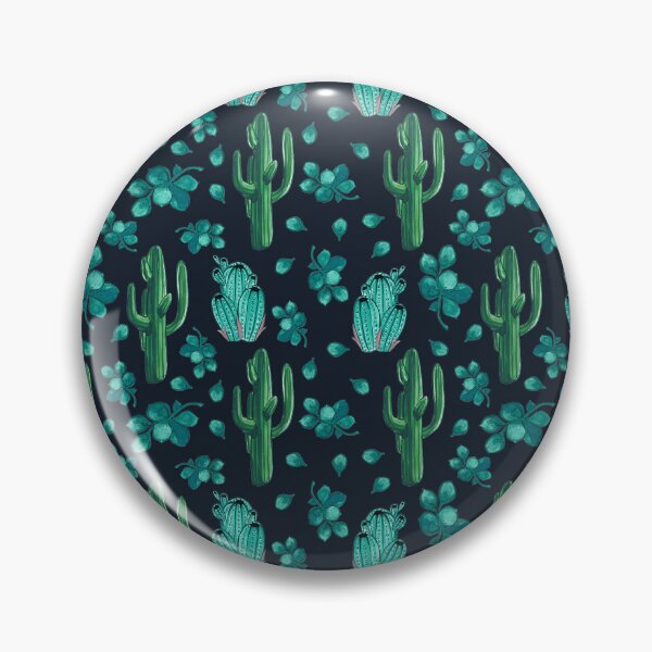Item preview, Watercolour vibrant succulents pattern designed and sold by cutecrazytshirt.
