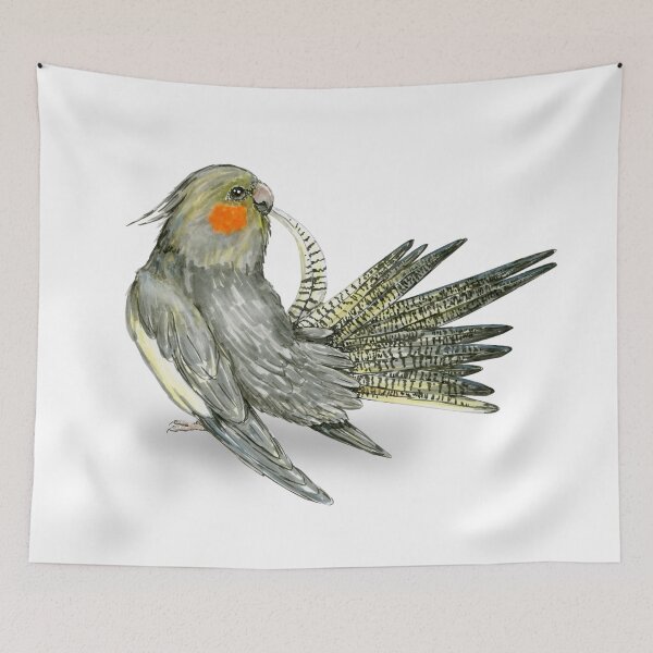Item preview,  Preening cockatiel designed and sold by Bwiselizzy.