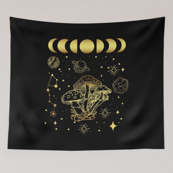 Item preview, Moon Phases Cottagecore Mushroom Celestial Aesthetic designed and sold by willielmack.