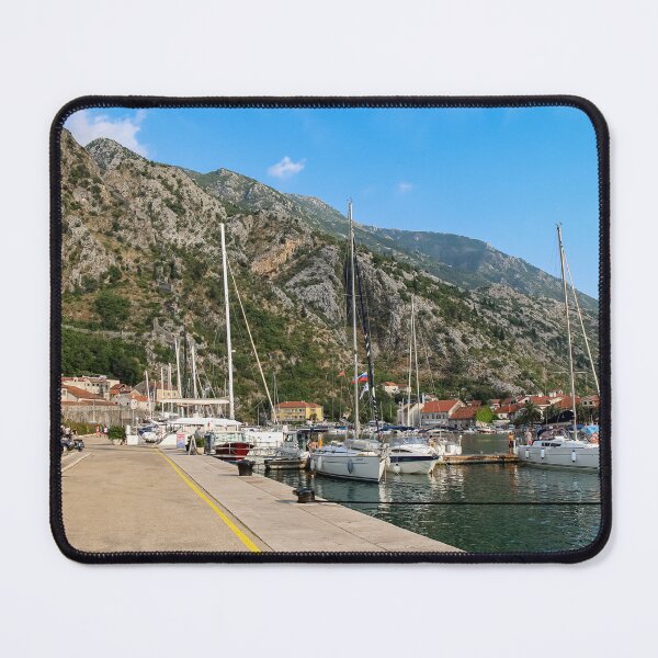 Item preview, Luxury yachts moored at the harbour in the Old Town of Kotor, Montenegro designed and sold by SnapTPhotograph.
