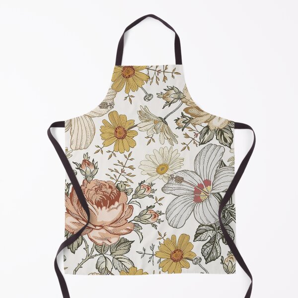 Item preview, Blooming Beige Multicolor Peony Daisy Floreal pattern designed and sold by jwebmarket.