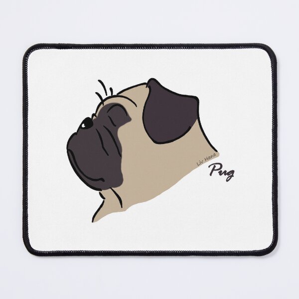 Item preview, Pug silhouette designed and sold by LivHana.