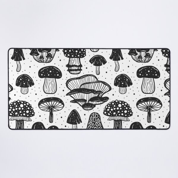 Item preview, Black And White Mushroom Pattern Plants Lovers Tropical Floral Farmer Chef Kitchen Vegan Restaurants Stuff Clothes Aprons Sock designed and sold by NOorYES.