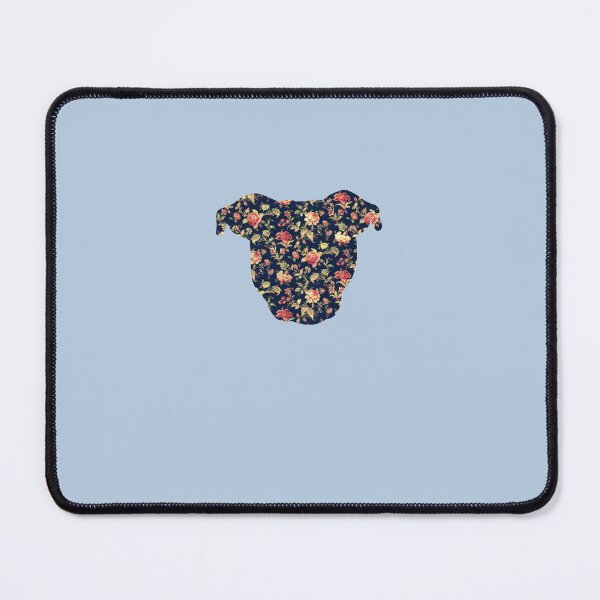 Item preview, Floral Pittie Sticker designed and sold by FloriSchreiber.