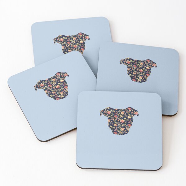 Item preview, Floral Pittie Sticker designed and sold by FloriSchreiber.