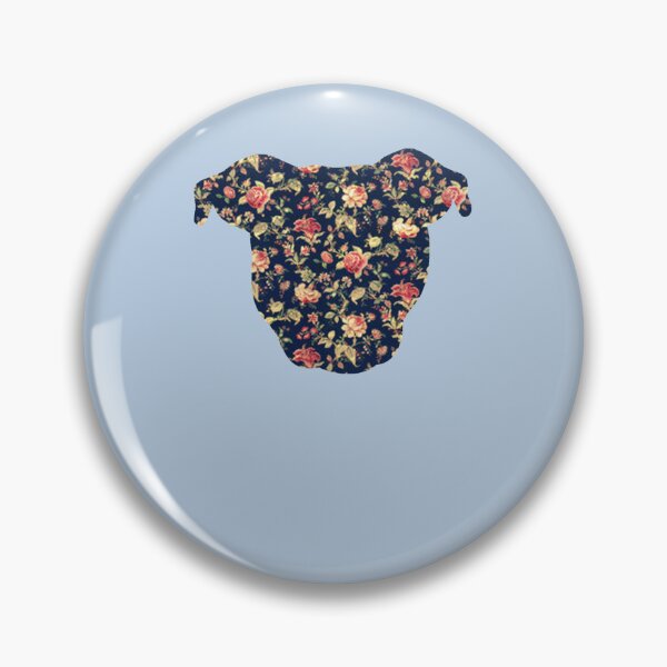 Item preview, Floral Pittie Sticker designed and sold by FloriSchreiber.