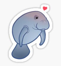 Manatee Love Sticker