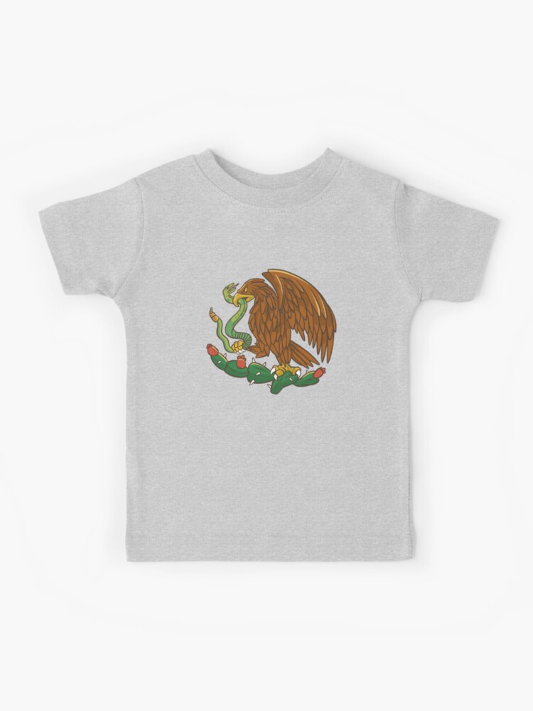 Mexican Eagle, Mexican Flag Kids T-Shirt by DerSenat