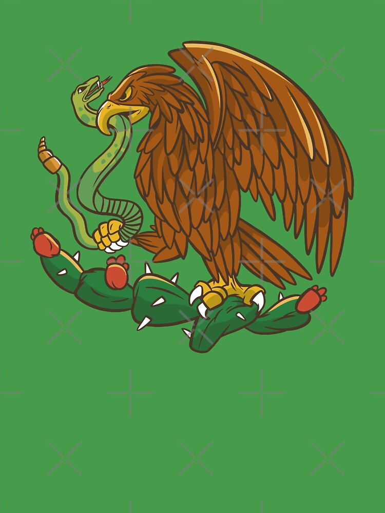 Mexican Eagle, Mexican Flag Kids T-Shirt by DerSenat