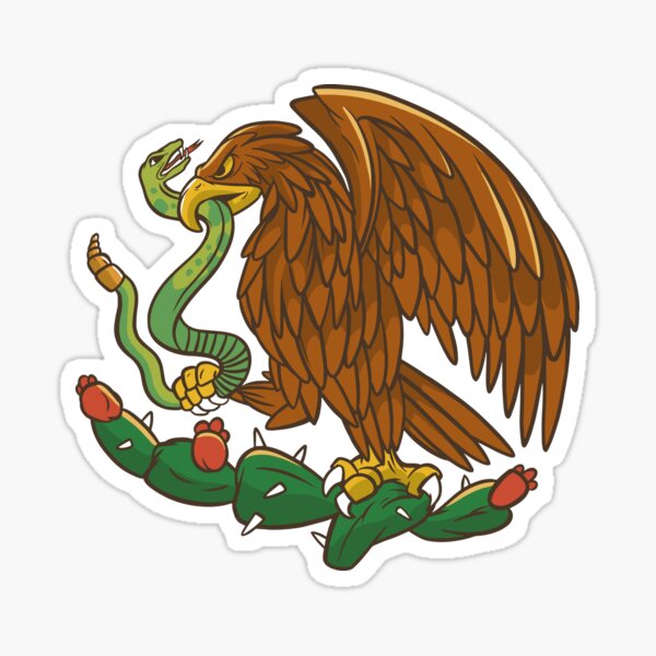 Mexico Mexican Flag Sticker for Sale by nekhebit