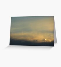 Golden Sky Greeting Card