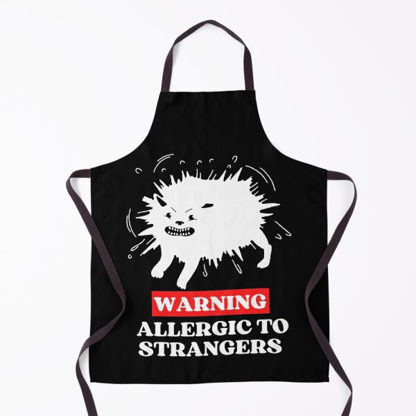 Item preview, WARNING ALLERGIC TO STRANGERS - Funny Cat Pictures with Captions and Cat Sayings designed and sold by FunnyCatsFam.