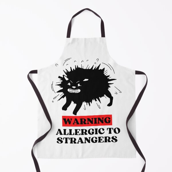 Item preview, WARNING ALLERGIC TO STRANGERS - Funny Cat Pictures with Captions and Cat Sayings designed and sold by FunnyCatsFam.