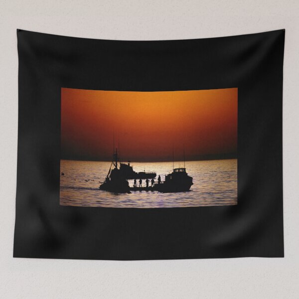 Item preview, Early Morning Fishing Boats in Malibu California designed and sold by Wernher Krutein.