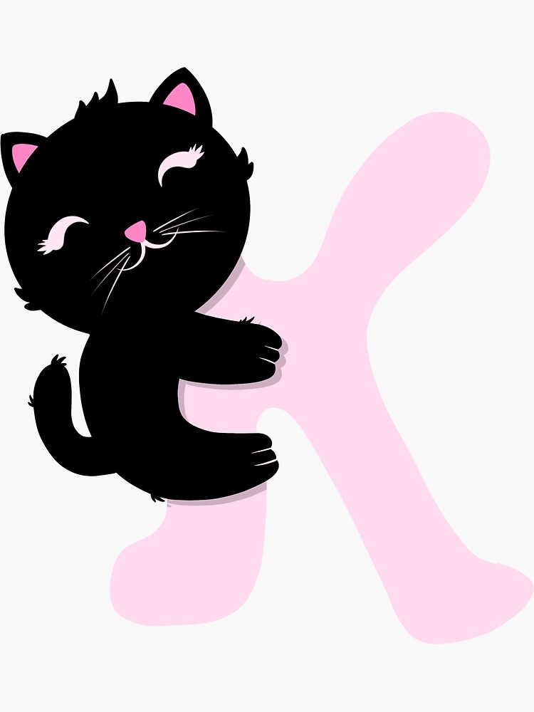Letter K Cat | Sticker