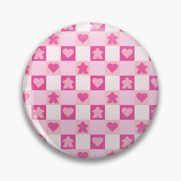 Item preview, Valentine Meeple Gingham Check | Game Night Picnic Checkerboard designed and sold by Zab Butler Design.