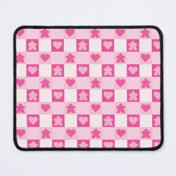 Item preview, Valentine Meeple Gingham Check | Game Night Picnic Checkerboard designed and sold by Zab Butler Design.