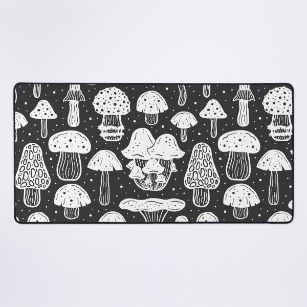 Item preview, Black And White Mushroom Pattern Plants Lovers Tropical Floral Farmer Chef Kitchen Vegan Restaurants Stuff Clothes Aprons Sock designed and sold by NOorYES.