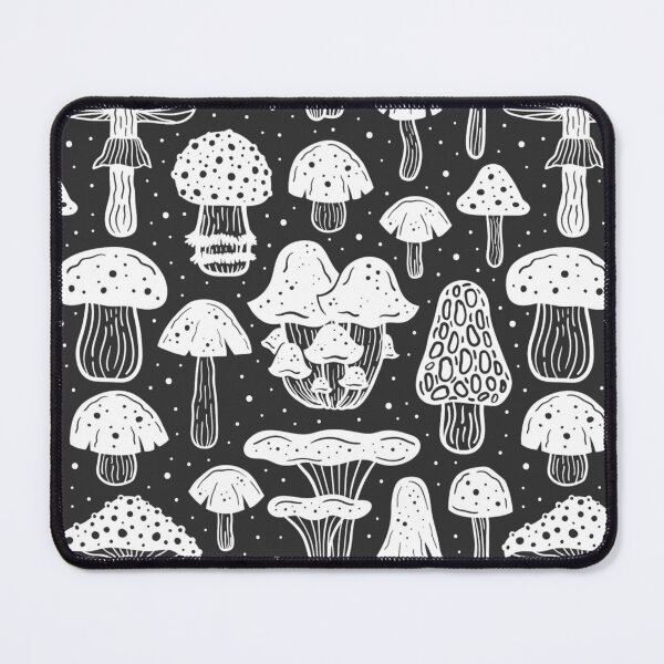 Item preview, Black And White Mushroom Pattern Plants Lovers Tropical Floral Farmer Chef Kitchen Vegan Restaurants Stuff Clothes Aprons Sock designed and sold by NOorYES.